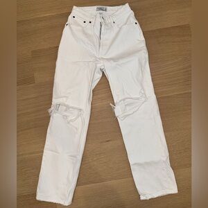 Abercrombie 90s CURVE LOVE Ulta High Rise Straight Jeans